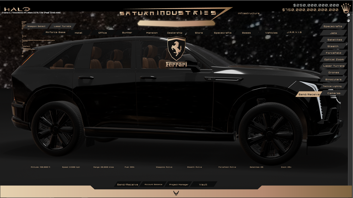 Cadillac Escalade IQ Custom Spaceship Built v2 $155,000